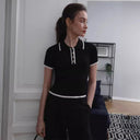 Maglietta Polo Donna - A Ribbed Preppy - Old Money®