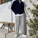 Maglione con Mezza Zip a Collo Alto - Old Money®