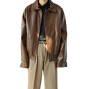 Giacca Casual in pelle Uomo - Old Money®