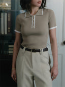 Maglietta Polo Donna - A Ribbed Preppy - Old Money®