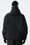 Men's Black Structured Insulated Snow Jacket