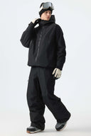 Men's Black Structured Insulated Snow Jacket