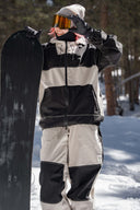 Women's Black Corduroy Snow Jacket