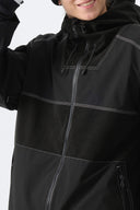 Men's Black Corduroy Snow Jacket