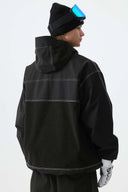 Men's Black Corduroy Snow Jacket