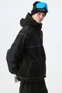 Men's Black Corduroy Snow Jacket