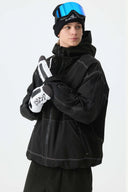 Men's Black Corduroy Snow Jacket