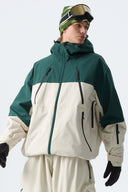 Men's Black Multi-Pocket Snow Jacket