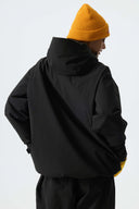 Women's Black Multi-Pocket Snow Jacket
