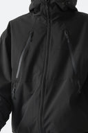 Men's Black Multi-Pocket Snow Jacket