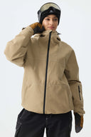 Women's Khaki Barn Minimal Insulated Snow Jacket