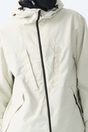 Men's Off White Minimal Multi-Pocket Snow Jacket