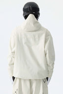 Men's Black Minimal Multi-Pocket Snow Jacket