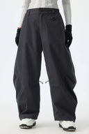 Women's Khaki Brushed Barrel Snow Pants