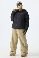 Women's Khaki Brushed Barrel Snow Pants