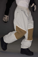 Women's Black Reflective Baggy Snow Pants