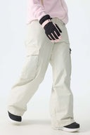 Women's Off White All-Mountain Performance Baggy Snow Pants