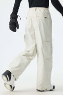 Men's Off White All-Mountain Performance Baggy Snow Pants
