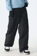 Women's Khaki All-Mountain Performance Baggy Snow Pants