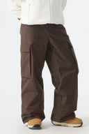 Women's Brown All-Mountain Performance Baggy Snow Pants