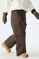 Women's Brown All-Mountain Performance Baggy Snow Pants