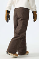 Women's Brown All-Mountain Performance Baggy Snow Pants