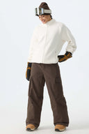 Women's Brown All-Mountain Performance Baggy Snow Pants