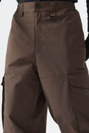 Men's Brown All-Mountain Performance Baggy Snow Pants