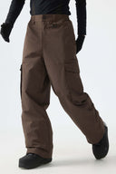 Men's Brown All-Mountain Performance Baggy Snow Pants