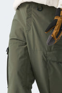 Women's Army Green All-Mountain Performance Baggy Snow Pants