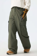 Women's Brown All-Mountain Performance Baggy Snow Pants