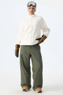 Women's Army Green All-Mountain Performance Baggy Snow Pants