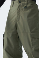 Men's Army Green All-Mountain Performance Baggy Snow Pants
