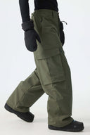 Men's Army Green All-Mountain Performance Baggy Snow Pants