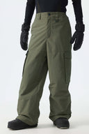 Men's Army Green All-Mountain Performance Baggy Snow Pants