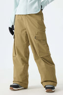 Women's Brown All-Mountain Performance Baggy Snow Pants