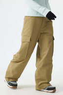 Women's Khaki All-Mountain Performance Baggy Snow Pants