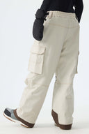 Men's Off White Barn Contrast-Stitch Baggy Snow Pants