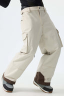 Men's Off White Barn Contrast-Stitch Baggy Snow Pants