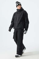 Men's Off White Barn Contrast-Stitch Baggy Snow Pants