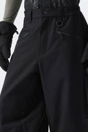 Men's Black Thermal Waterproof Utility Cargo Baggy Snow Pants