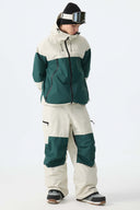 Men's Black Structured Waterproof Snow Pants