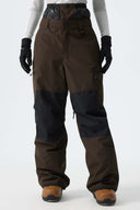Women's Black Structured Waterproof Snow Pants