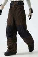 Men's Black Structured Waterproof Snow Pants