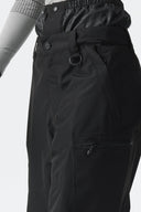Women's Black Structured Waterproof Snow Pants
