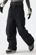 Men's Color-Block Off White Structured Waterproof Snow Pants