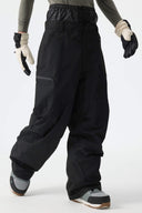 Men's Black Structured Waterproof Snow Pants