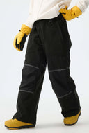Women's Black Corduroy Snow Pants
