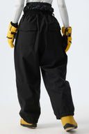 Women's Off White Baggy Drawstring Snow Pants