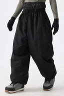 Men’s Black Baggy Drawstring Snow Pants